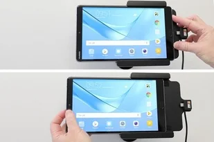 Brodit AB Uchwyt aktywny z kablem USB do Huawei MediaPad M5 8.4 721114 - Uchwyty samochodowe do telefonów - miniaturka - grafika 3