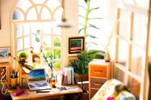 Robotime Technology (Suzhou) CO.,LTD. Składany Malowany Model Mini Pracownia DGM01 - Puzzle - miniaturka - grafika 13