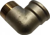 Rury - Kolano, Kolanko Mosiężne 1 Cal Nakrętno-wkrętne - miniaturka - grafika 1