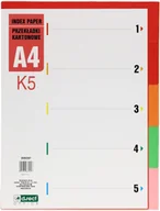 Przekładki do segregatorów - Drect D RECT Przekładki kartonowe A4 5k K5 - miniaturka - grafika 1