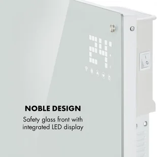 Klarstein Klarstein Bornholm Smart, grzejnik konwekcyjny, 2000 W, WiFi, wyświetlacz LED, czasomierz, IP24, biały ACO7-BornhomS-W - Ogrzewanie przenośne - miniaturka - grafika 6