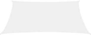 VidaXL Prostokątny żagiel ogrodowy, tkanina Oxford, 2,5x3,5 m, biały 135261 VidaXL - Parasole ogrodowe - miniaturka - grafika 3