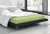 Prześcieradła - Faro Prześcieradło vanille 180x200+25 frotte gumka zieleń - miniaturka - grafika 1