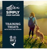 Przysmaki dla psów - SIMPLY FROM NATURE SIMPLY FROM NATURE Przysmaki treningowe z mięsem kaczki i bananami 300 g - miniaturka - grafika 1