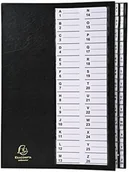 Teczki i skoroszyty - Exacompta teczka konferencyjna Ordonator (26 przegródek alphanum  A4), czarna 621226E - miniaturka - grafika 1