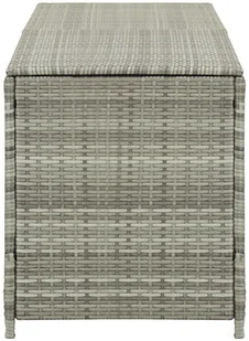 vidaXL Skrzynia ogrodowa z polirattanu, 200 x 50 x 60 cm, szara vidaXL - Pozostałe meble ogrodowe - miniaturka - grafika 5