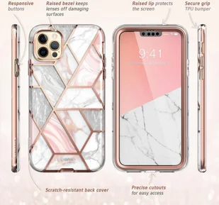 Supcase Etui Cosmo do iPhone 13 Pro Marble - Etui i futerały do telefonów - miniaturka - grafika 6