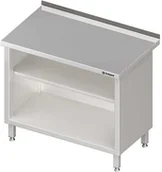 Stoły gastronomiczne - Stalgast Stół przyścienny zabudowany z dwoma półkami 1300x600x850 mm 980136130 - miniaturka - grafika 1