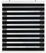 Rolety - Blindecor blindecor ND100  roleta podwójnie plecione, w dzień i w nocy, czarny, 120 x 180 cm 150130420 - miniaturka - grafika 1