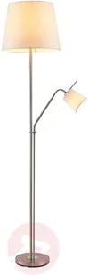 Lindby Nantwin lampa podłogowa, tekstylna, biała - Lampy stojące - miniaturka - grafika 3