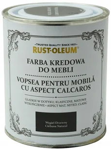 Rust-Oleum Farba kredowa do mebli Rust-Oleum węgiel drzewny 0 75 l R0070041G5 - Farby do metalu - miniaturka - grafika 2