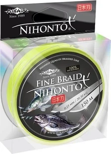 Mikado Plecionka Nihonto Fine 0,10mm Fluo 150m - Żyłki wędkarskie - miniaturka - grafika 2