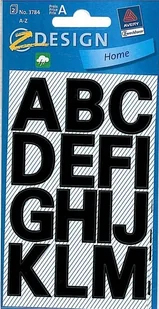 Avery Zweckform Naklejki Z DESIGN-litery (100 PKT./25 MM) czarne-wodoodporne 30szt. /3784/ ZW799 - Zabawki kreatywne - miniaturka - grafika 3