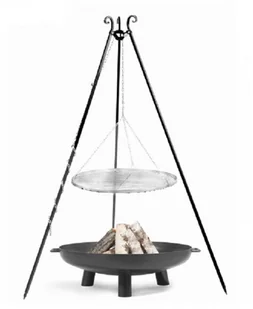 Cook&King Grill ogrodowy COOK KING Stal Czarna 50 cm + Palenisko 60 cm - Paleniska ogrodowe - miniaturka - grafika 2