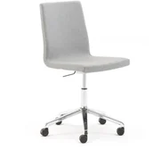 Fotele i krzesła biurowe - AJ Krzesło konferencyjne Perry na kółkach szara tkanina 138041 - miniaturka - grafika 1