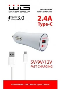 WG Ładowarka samochodowa Fast Charging USB 2,4A + kabel USB typ C Biały+ 40 zł na dzień dobry w Klubie MediaMarkt ! Fast Charging USB 2,4A + kabel USB typ C Biały - Ładowarki samochodowe WG Ładowarka samochodowa Fast Charging USB 2,4A + kabel USB typ C Biały+ 40 zł na dzień dobry w Klubie MediaMarkt ! Fast Charging USB 2,4A + kabel USB typ C Biały - Ładowarki samochodowe - miniaturka - grafika 1