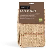 Ściereczki, gąbki, czyściki - Perfetto Eco Idealnie Eco cottoon dno chusta, bawełna, kolor naturalny, 18 x 2 x 29 cm 0002E - miniaturka - grafika 1