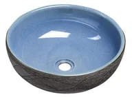 Umywalki - Sapho PRIORI 41x15 niebiesko-szara PI020 - miniaturka - grafika 1