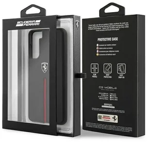 Ferrari FEOSIHCS21SBK S21 G991 czarny/black hardcase Off Track Leather Nylon Stripe hurtel-68721-0 - Etui i futerały do telefonów - miniaturka - grafika 8