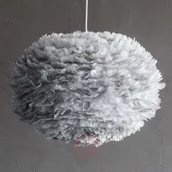 Lampy sufitowe - Vita Copenhagen Eos - duża lampa wisząca, jasnoszary klosz - miniaturka - grafika 1