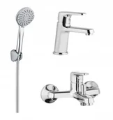 Baterie umywalkowe - Deante Aveo Komplet łazienkowy wannowy 4w1 BAVA010M [14849912] - miniaturka - grafika 1