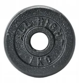 Obciążenia - Obciążenie żeliwne na gryf talerz krążek 1kg - miniaturka - grafika 1