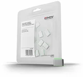 Części i akcesoria do laptopów - LINDY USB-C port locks 10pcs green - miniaturka - grafika 1