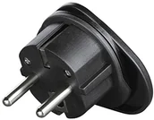 Akcesoria car audio - Hama wtyczka turystyczna do zasilania urządzeń zagranicznych czarny 00137298 - miniaturka - grafika 1