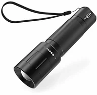 Latarki - Ansmann latarka bardzo jasna z diodami CREE LED 1500 lumenów, zasięg 240 m, zoom optyczny, ochrona przed kurzem i wodą rozpryskową, 3 funkcje latarka ręczna w zestawie 6 x baterii AA i pasek na rękę - miniaturka - grafika 1