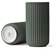 Wazony i flakony - Lyngby Porcelain Lyngby Porcelain LYNGBY Wazon do Kwiatów 20 cm Copenhagen Green - Ciemnozielony 201586 - miniaturka - grafika 1