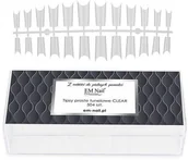 Sztuczne paznokcie i akcesoria - Em nail professional Tipsy tunelowe proste clear 504 szt. 5903041828846 - miniaturka - grafika 1