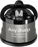 Ostrzałki do noży - Any Sharp Any Sharp Pro Metalowa Ostrzałka Kuchenna do Noży z Przyssawką Srebrna - miniaturka - grafika 1