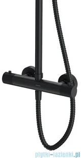 Omnires Contour system prysznicowy natynkowy termostatyczny antracyt CT8044AT | - Baterie wannowe i prysznicowe - miniaturka - grafika 4