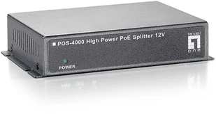 LevelOne 12V DC HIGH POWER POE SPLITTER POS-4000 - Rozgałęźniki - miniaturka - grafika 2