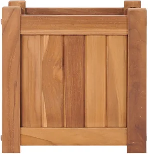 vidaXL Podwyższona donica 30x30x30 cm, lite drewno tekowe - Donice - miniaturka - grafika 2