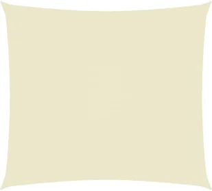 vidaXL Prostokątny żagiel ogrodowy z tkaniny Oxford, 6x7 m, kremowy vidaXL - Parasole ogrodowe - miniaturka - grafika 2