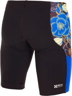 ZEROD spodenki triathlonowe RACER SHORTS KONA czarno-niebieskie - Bielizna sportowa męska - miniaturka - grafika 2