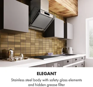 Klarstein CGCH3-Balzac-90-Sil - Okapy kuchenne - miniaturka - grafika 3