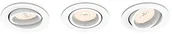 Pozostałe oświetlenie - Philips Donegal reflektor do zabudowy, 3 sztuki, trzonek GU10, okrągły 5039331PN - miniaturka - grafika 1