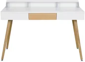 Biurka - Intesi Biurko Skans białe dąb 5902385759137 - miniaturka - grafika 1