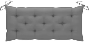 vidaXL Lumarko Huśtawka ogrodowa z szarą poduszką, 170 cm, lite drewno tekowe 3062878 - Huśtawki - miniaturka - grafika 5