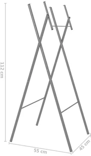 vidaXL Składane nogi do stołu, srebrne, 45x55x112 cm, stal - Meble modułowe i akcesoria - miniaturka - grafika 7