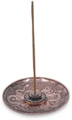 Kadzidła i dodatki - Podstawka do kadzideł metalowa - taniec smoków 2 15694 - miniaturka - grafika 1