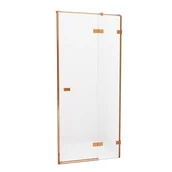 Ścianki i drzwi prysznicowe - New Trendy Drzwi prysznicowe uchylne prawe 110 cm EXK-3538 Avexa Copper Brushed - miniaturka - grafika 1