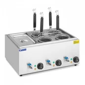 Inne urządzenia gastronomiczne - Royal Catering Warnik do makaronu z 4 koszami i pojemnikiem GN 1/3 temp 30-110°C RC-PM004 - miniaturka - grafika 1