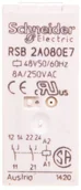 Sterowniki i przekaźniki - Schneider Electric Przekaźnik miniaturowy 2P 8A 48V AC AgNi RSB2A080E7 RSB2A080E7 - miniaturka - grafika 1