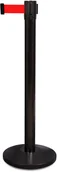 Akcesoria do reklamy - Słupek odgradzający czarny z taśmą czerwoną 2,3m - miniaturka - grafika 1