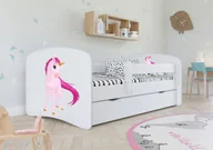 Łóżka dla dzieci i młodzieży - Kocot Kids Łóżko BABY DREAMS jednorożec 160 dziecięce ze stelażem BD-JEDNOROZEC-16080 - miniaturka - grafika 1
