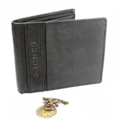 Portfele - Jennifer Jones Portfel Męski Skórzany 5708 Skóra Licowa Duży Poziomy Bez Zapięcia Jedno Skrzydełko Wewnątrz RFID - miniaturka - grafika 1