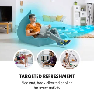 Klarstein Skypillar, chłodnica powietrza 3 w 1, wentylator, nawilżacz powietrza, zbiornik 5 l, pilot zdalnego sterowania, panel dotykowy HTR2-SkypillarB - Klimatory - miniaturka - grafika 18